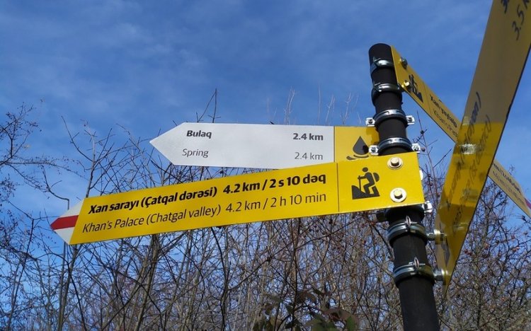 Şəki şəhərində turistlər üçün dağ gəzinti marşrutları istifadəyə verilib