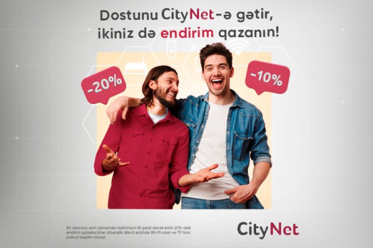 “CityNet"dən 20%-dək endirim