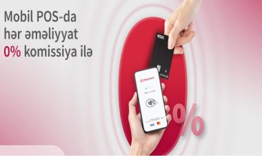 Mobil POS-da əməliyyatlar komissiyasızdır