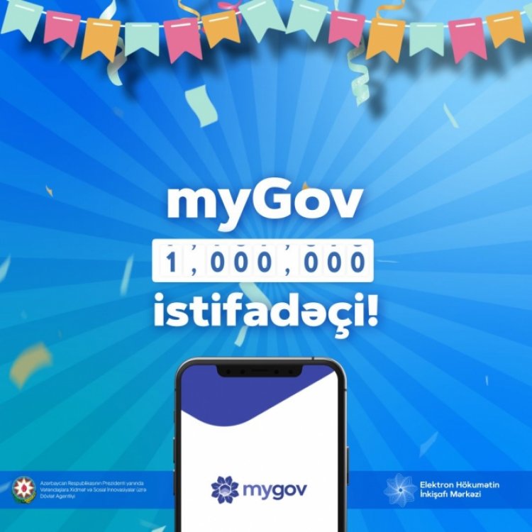 "myGov” istifadəçilərinin sayı  1 milyonu ötüb    