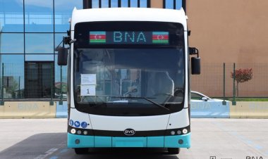 Bakıya ilk elektrik mühərrikli avtobus gətirilib