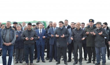Neftçalada şəhid Kamran Hüseynovun il mərasimi qeyd olunub