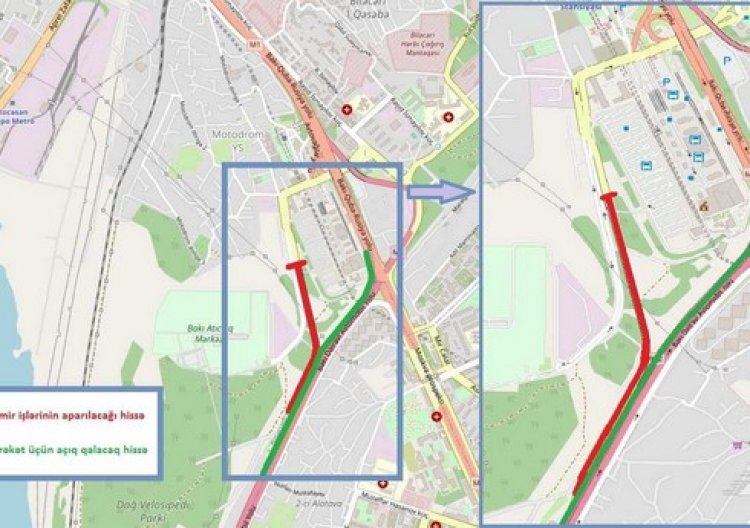 Bakı avtovağzalından Dairəvi yola çıxışda hərəkət məhdudlaşdırılacaq