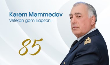 Veteran dənizçi Kərəm Məmmədov 85 illik yubileyini qeyd edir