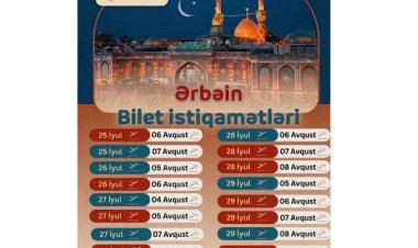 Salam Tour Ərbəin ziyarətinə getmək istəyənlərə müraciət edib